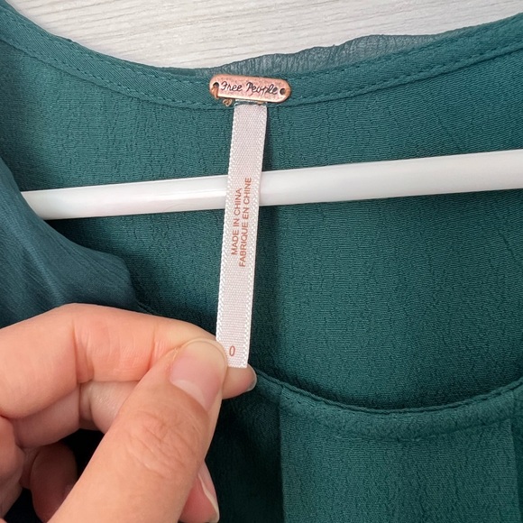 🔥 2 for 20$ / Free People Flowy Green Dress - Picture 5 of 10